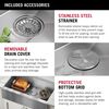 33&rdquo; Workstation Undermount&nbsp;Single Bowl&nbsp;16 Gauge Stainless Steel&nbsp;Farmhouse Apron Front Kitchen Sink&nbsp;with&nbsp;WorkFlow&trade; Ledge and Accessories